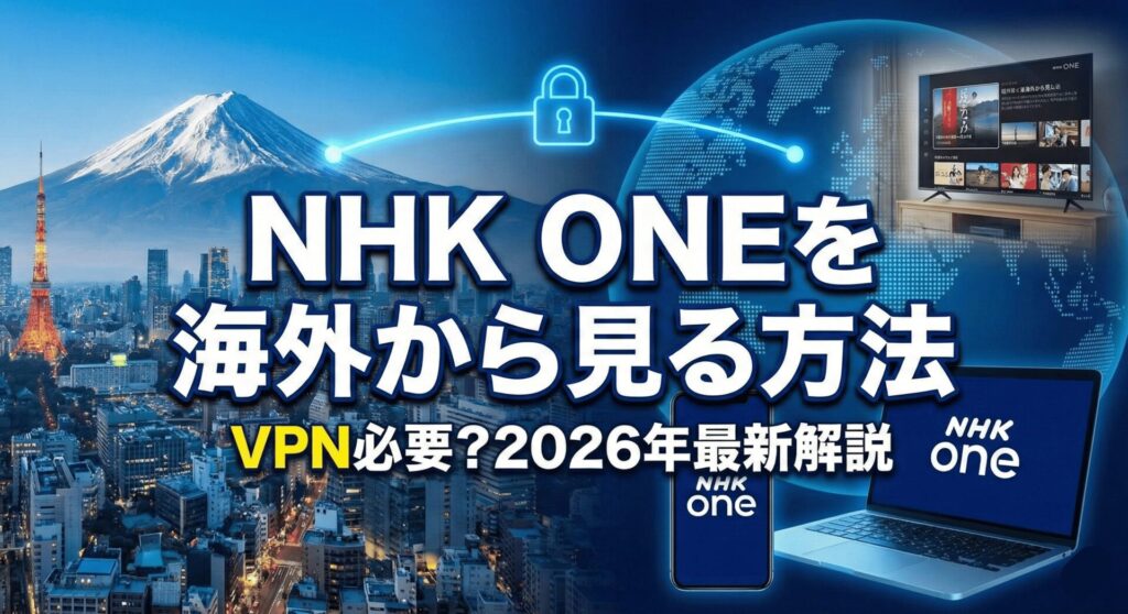 NHK ONEを海外から見る方法｜VPN必要？2026年最新解説