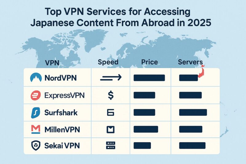 海外から日本に最適なVPN比較【2025年最新版】