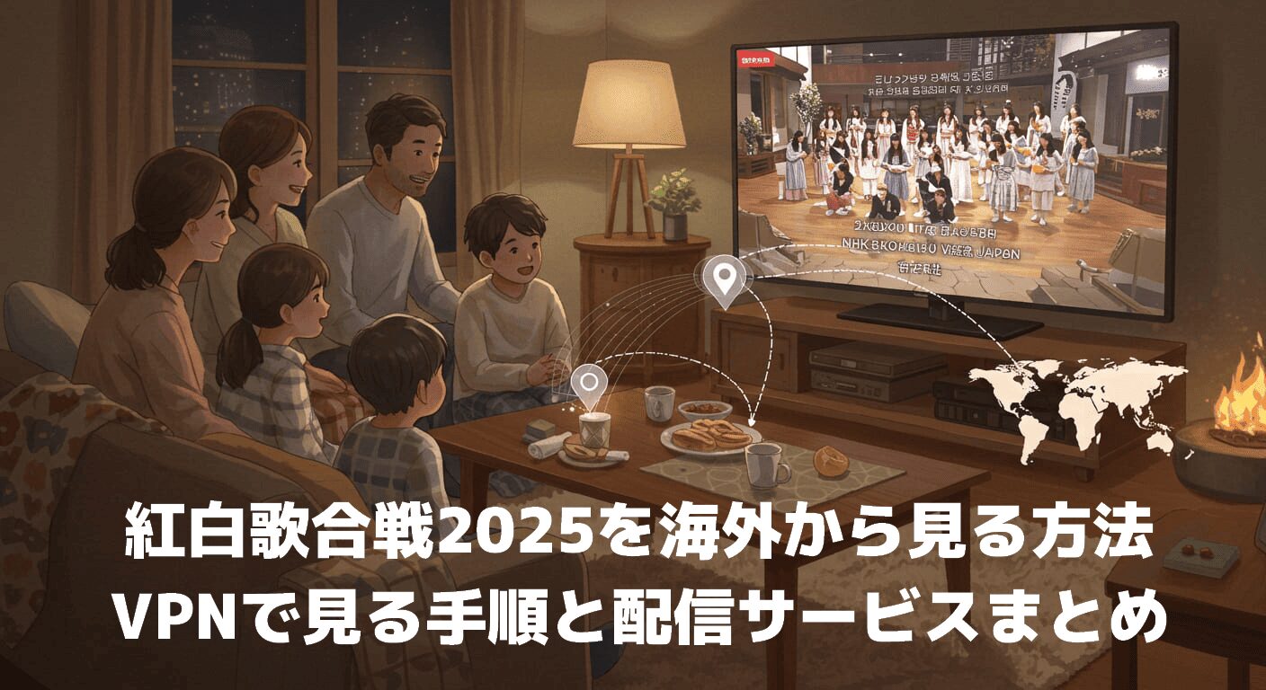 紅白歌合戦2025を海外から見る方法｜VPNで見る手順と配信サービスまとめ