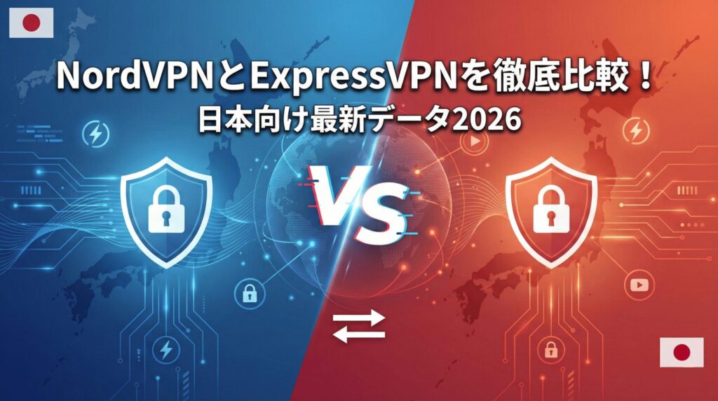 NordVPNとExpressVPNを徹底比較！日本向け最新データ2026