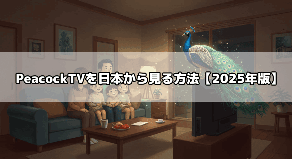PeacockTVを日本から見る方法【2025年版】