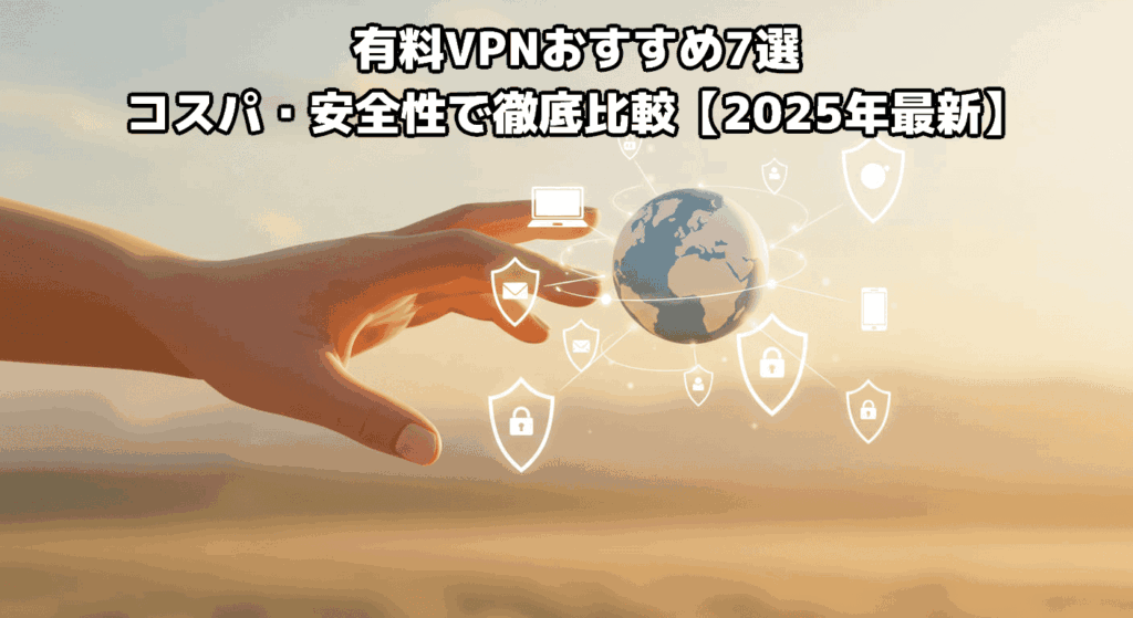 有料VPNおすすめ7選｜コスパ・安全性で徹底比較【2025年最新】