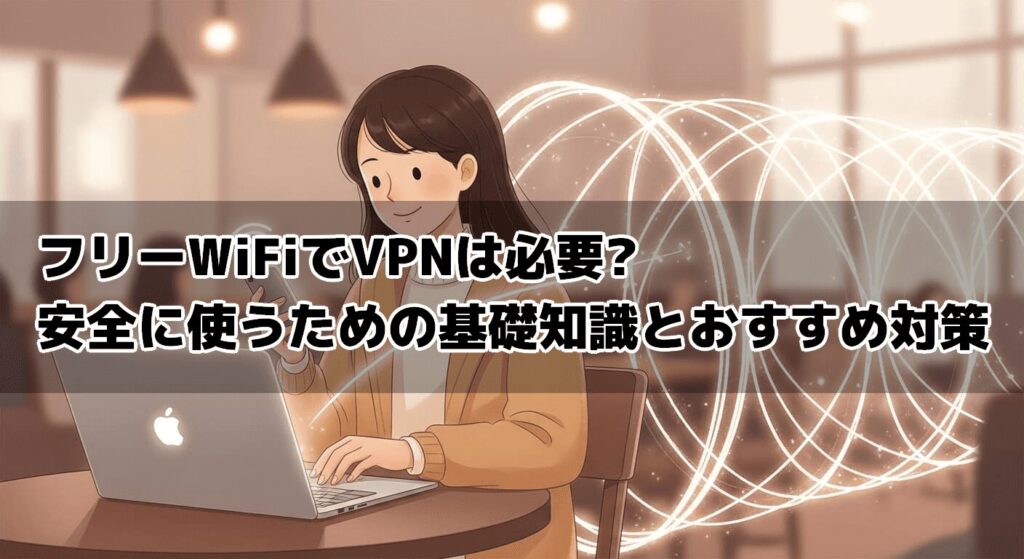 フリーWiFiでVPNは必要?安全に使うための基礎知識とおすすめ対策