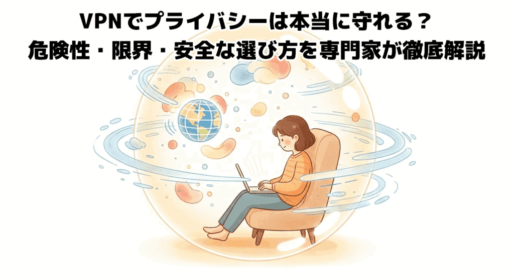 VPNでプライバシーは本当に守れる？危険性・限界・安全な選び方を専門家が徹底解説