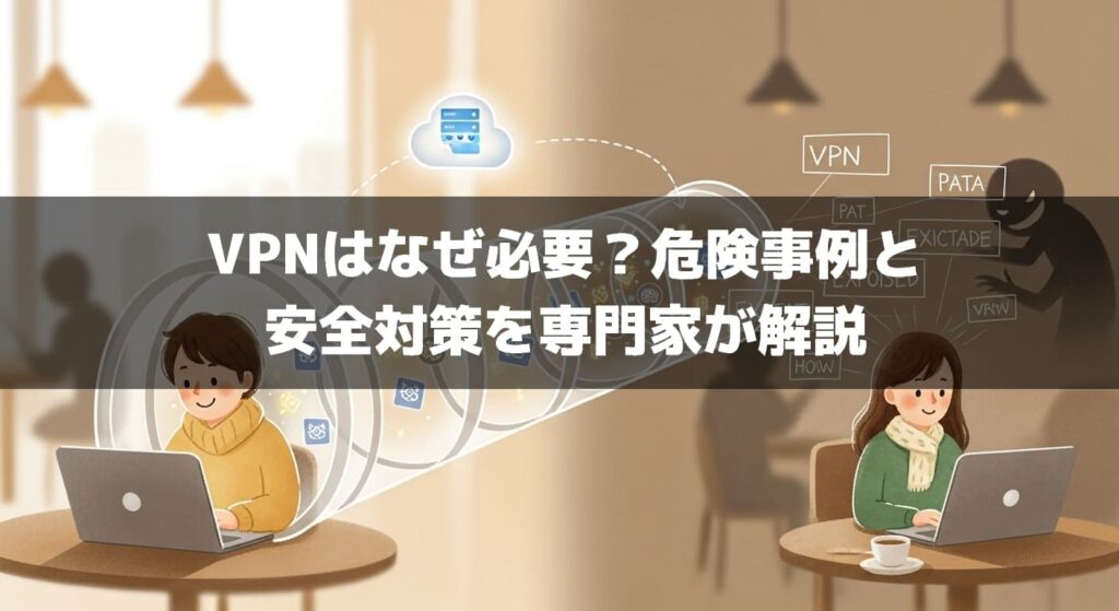 VPNはなぜ必要？危険事例と安全対策を専門家が解説